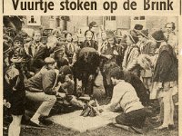 1970 0601 Vuurtje stoken op de Brink - NvhN - DA