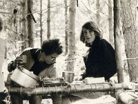Zomerkamp Beckum 1974. Hero Tammes Buirs en Otto Berg. (archief Zwervers Assen)  Zomerkamp Beckum 1974. Hero Tammes Buirs en Otto Berg. (archief Zwervers Assen)