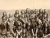 1947 (zomerkamp ) Op de boot naar Terschelling