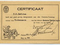 1932 certificaat cursus verkenners - coll. RK